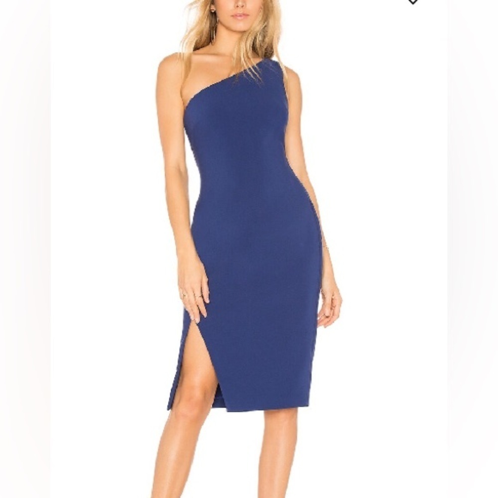 Revolve Likely Helena Dress one shoulder dress in Blueprint size 8